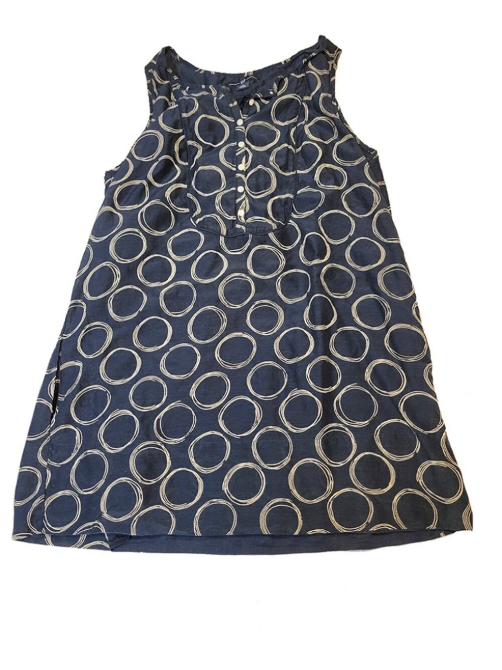 GAP Blue Dress with Cicle Design - Size 8